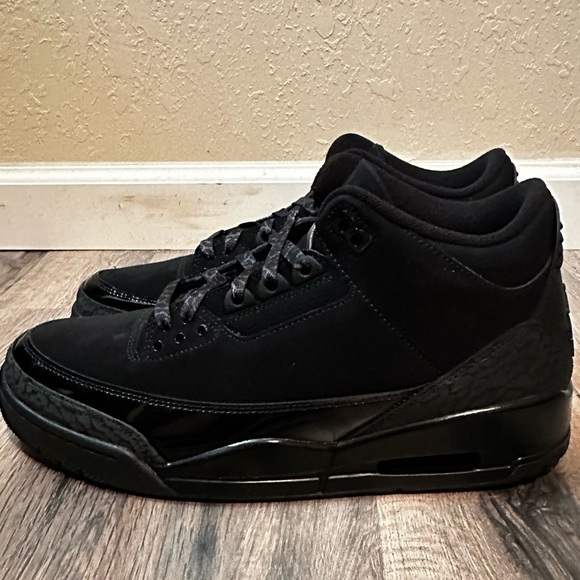 New With Box Jordan 3 “Black Cat” 2025 Men’s Size 9.5 Women’s Size 11 - Picture 10 of 16